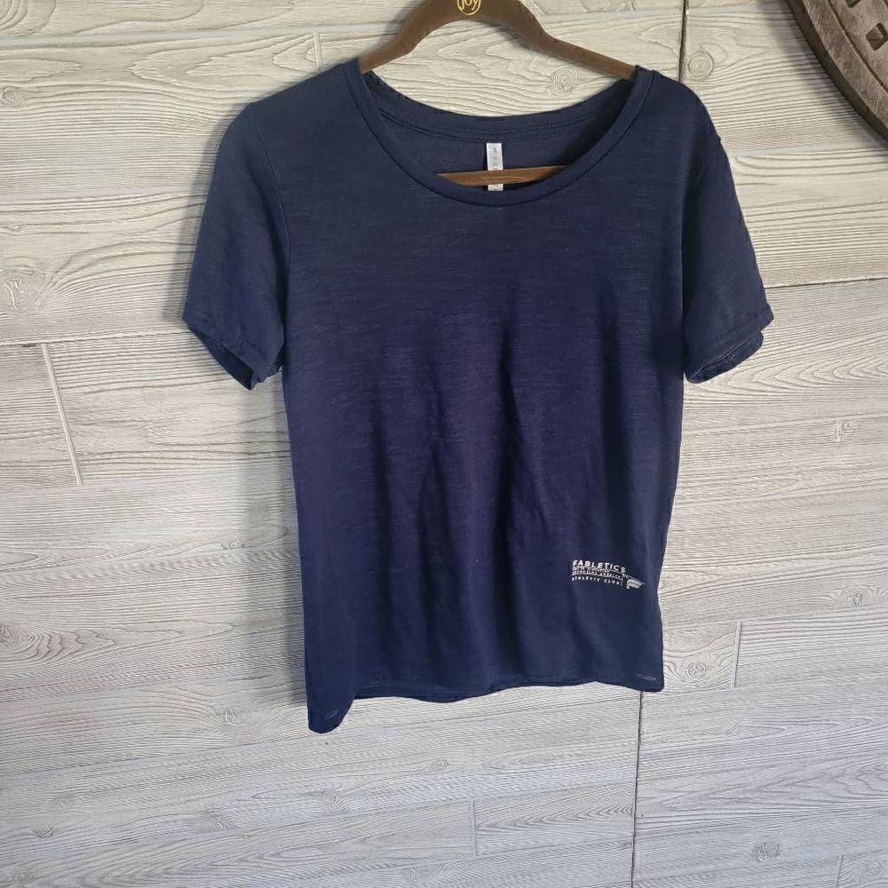 Fabletics Classic T Shirt Navy Womens SZ M Logo